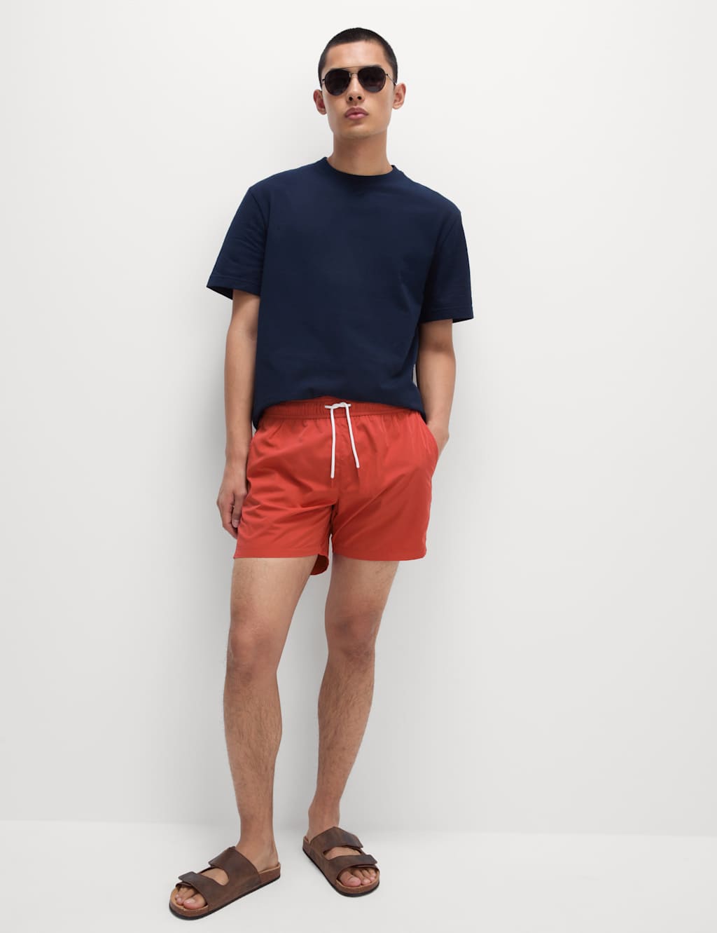 Quick Dry Plain Swim Shorts