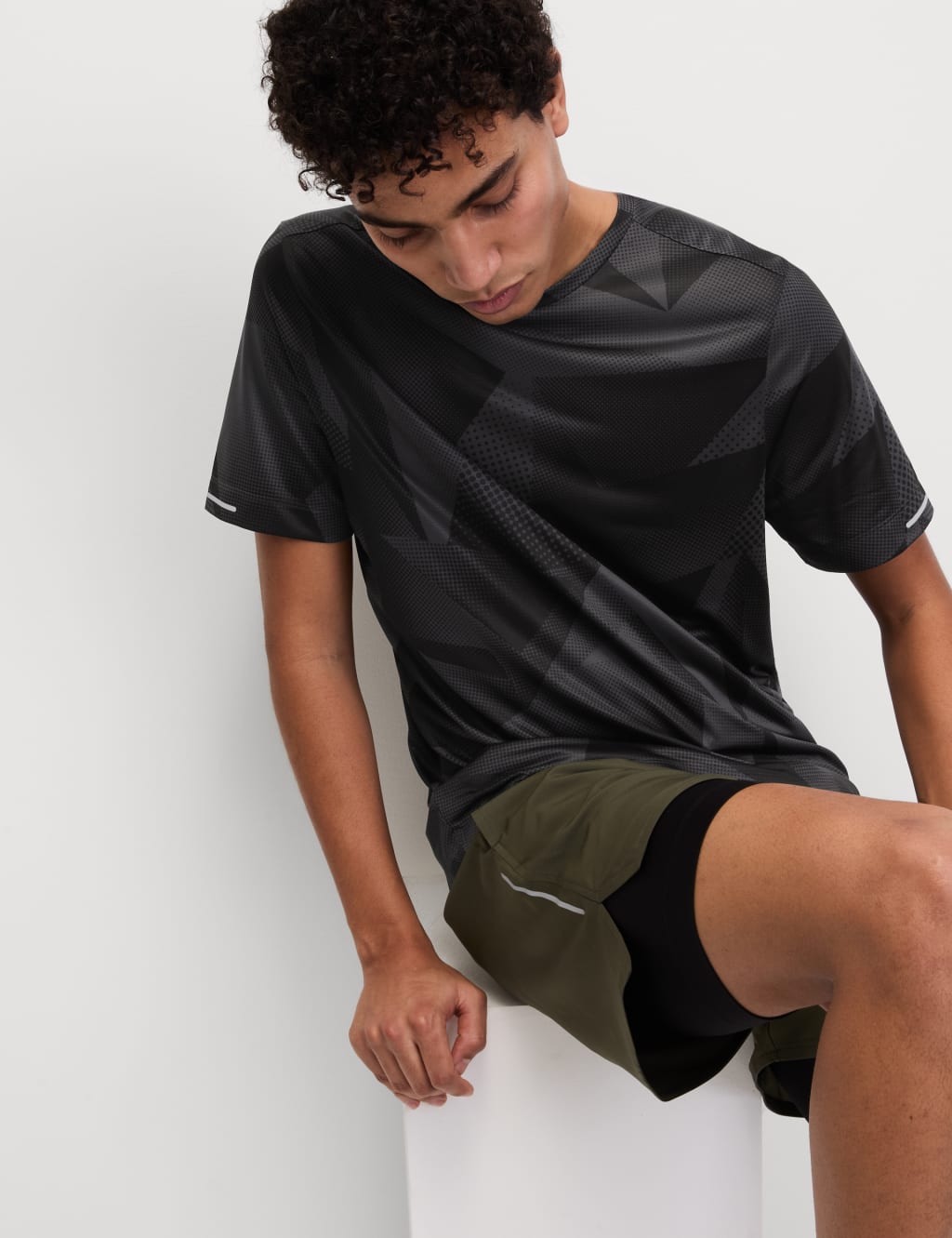 Abstract Print Training T-Shirt