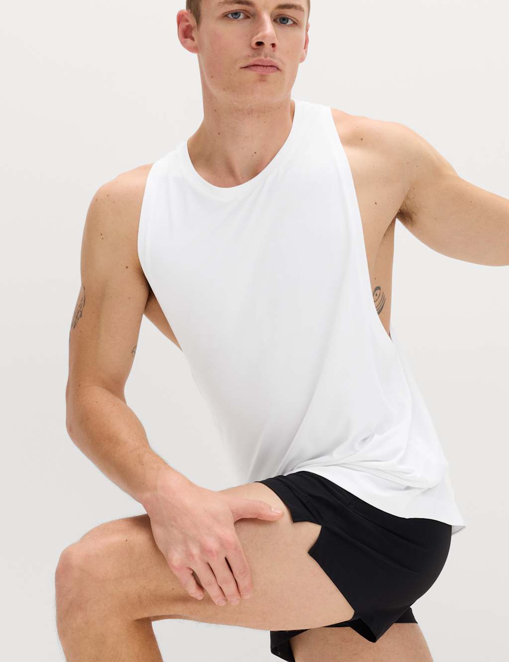 Goodmove Men's Muscle Vest - XL - White