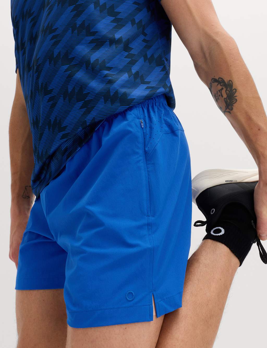 Goodmove Men's Regular Fit 5 Inch Stretch Sports Shorts - L - Cobalt