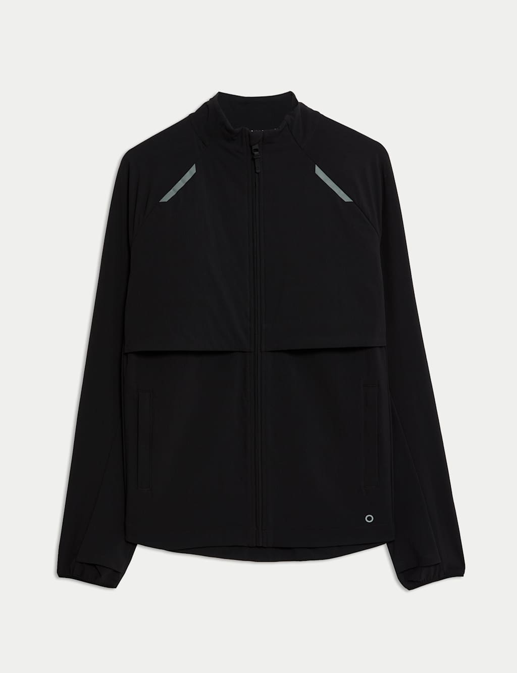 Goodmove Men's Sports Woven Zip up Jacket - LREG - Black C, Black C