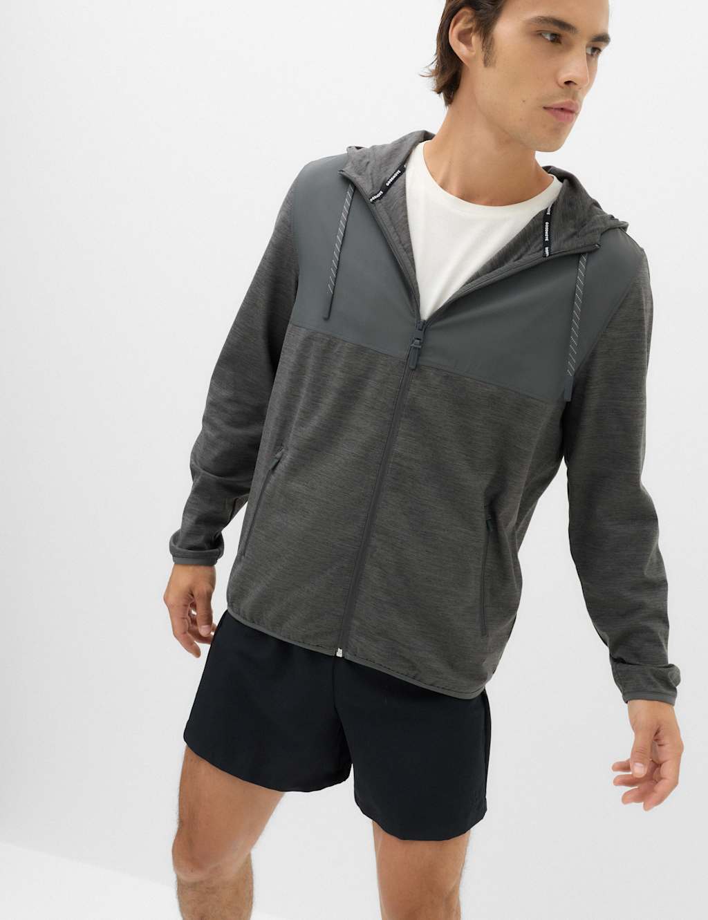 Goodmove Men's Hybrid Active Jacket - 3XL - Black