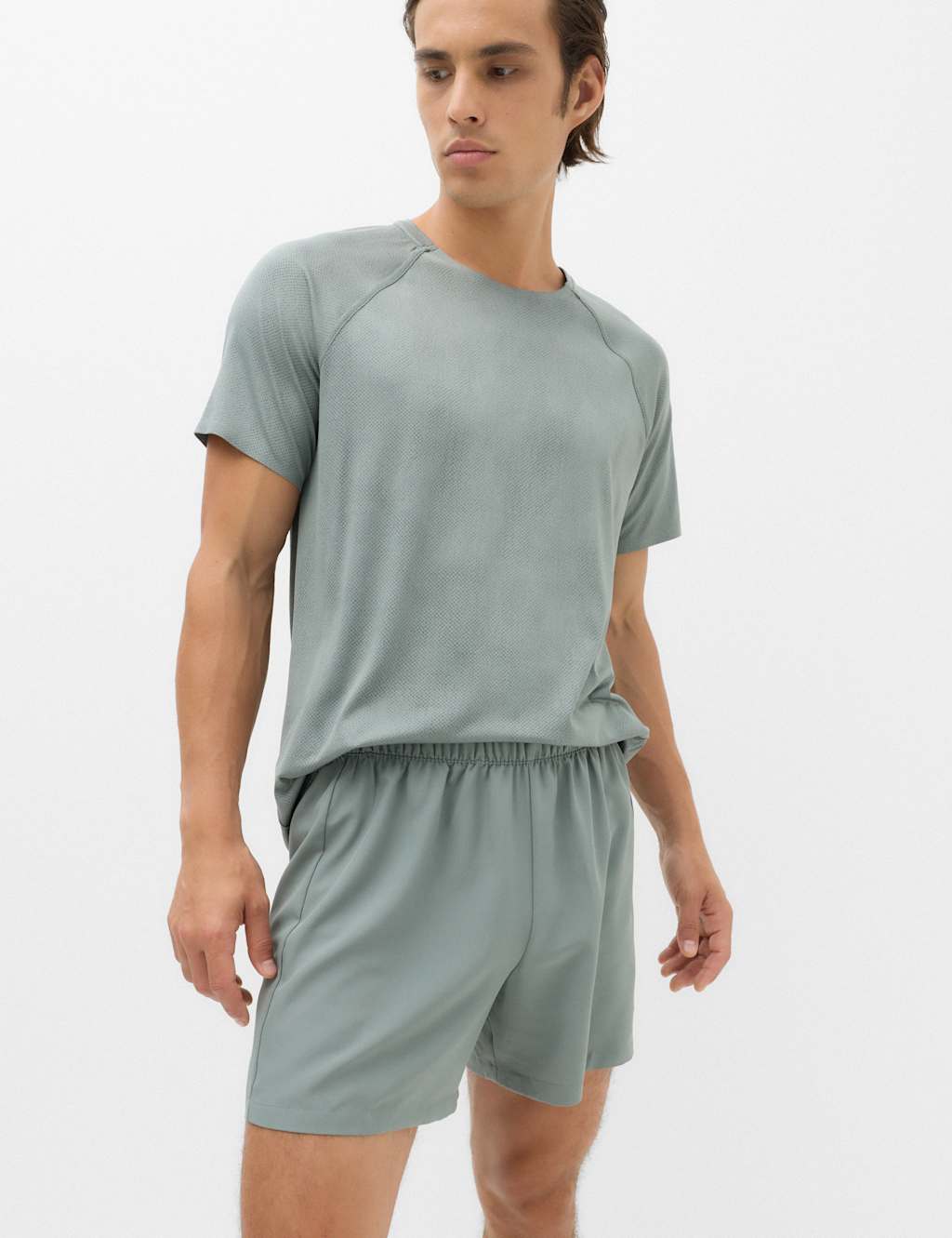 Goodmove Men's Sports Core Shorts - M - Dark Sage