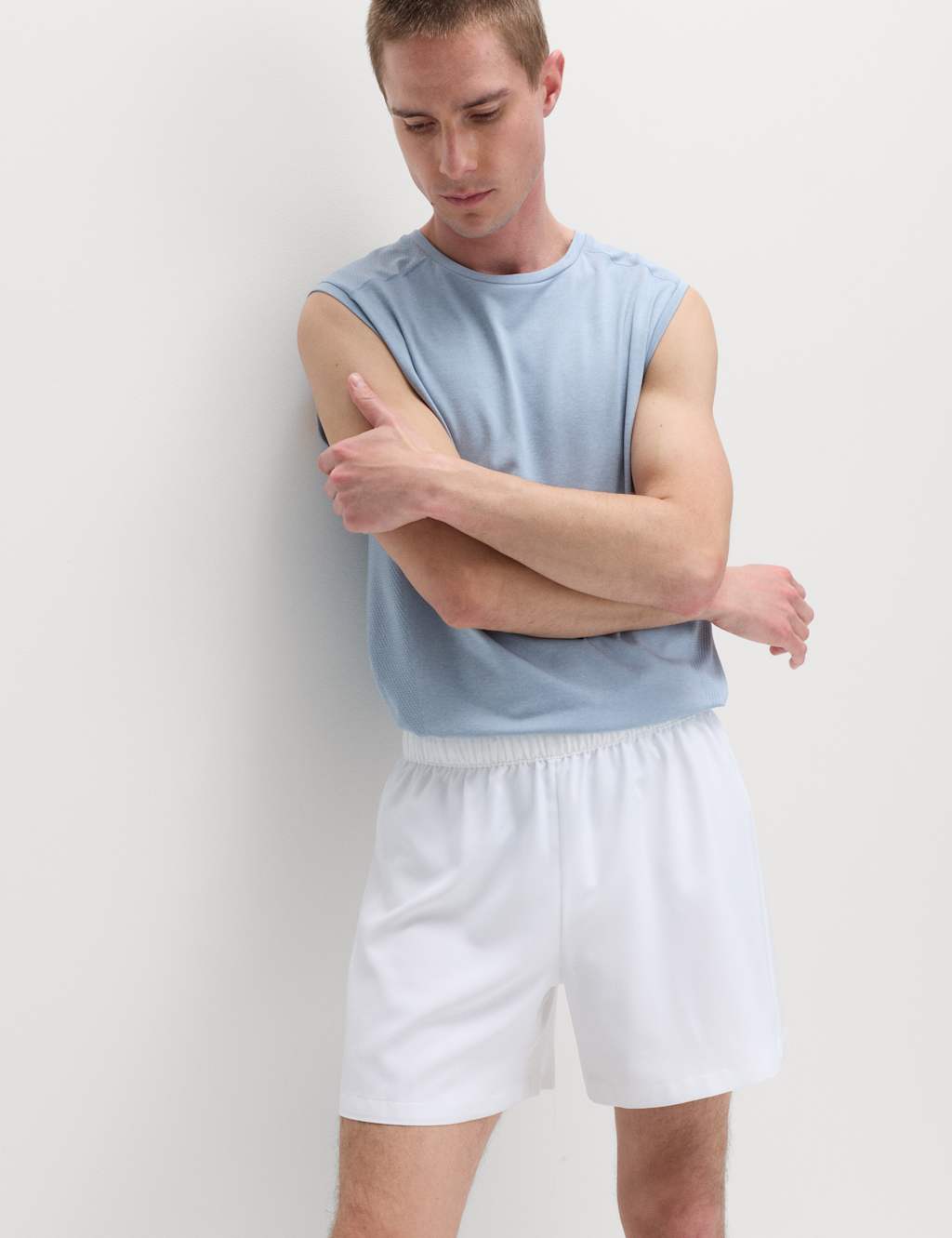 Goodmove Men's Sports Core Shorts - 3XL - White