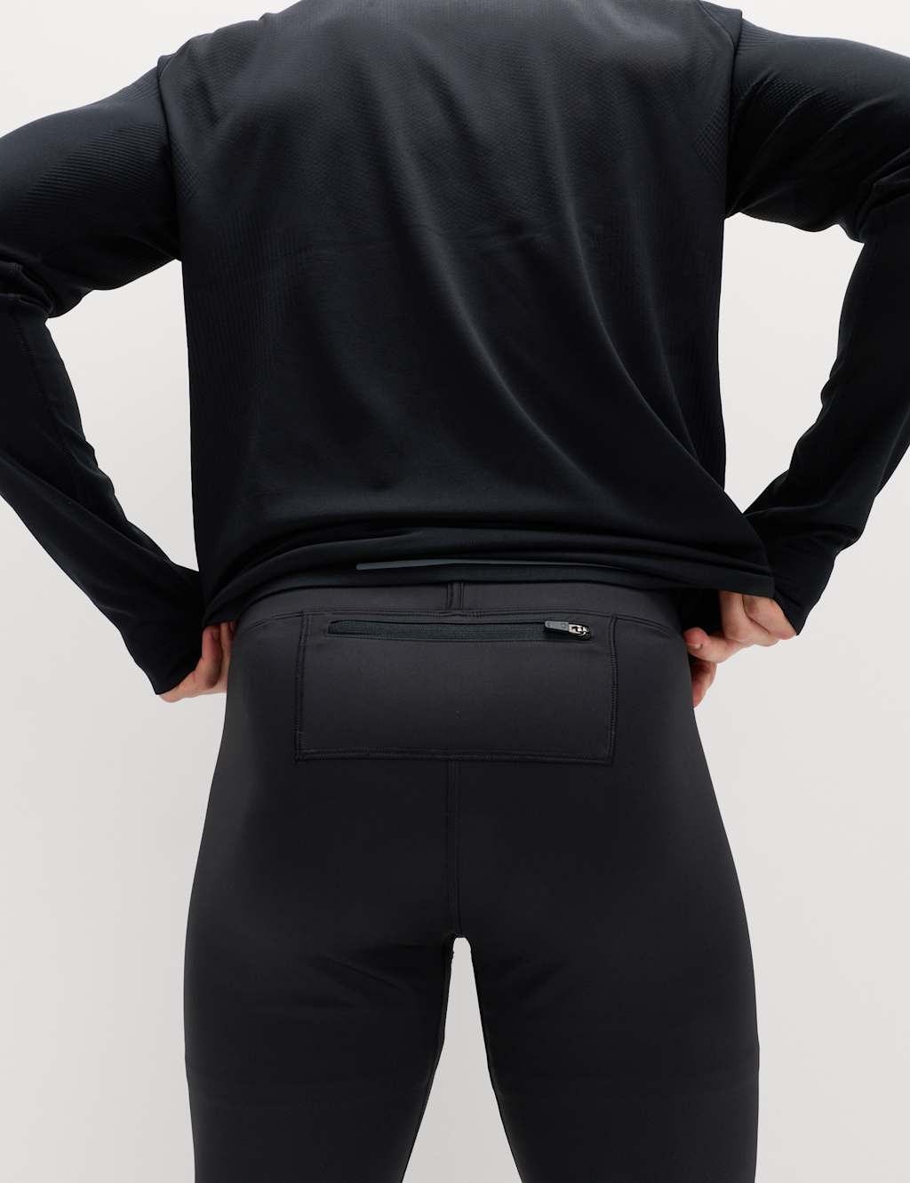 Goodmove Men's Sports Active Leggings - 3XL - Black