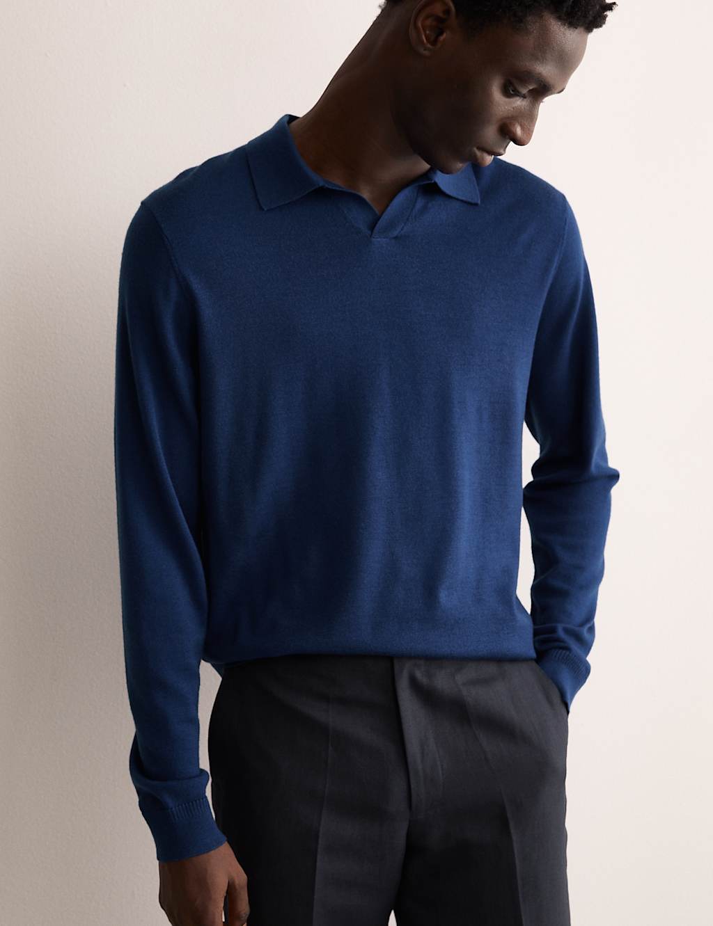 Merino Wool Rich with Silk Knitted Polo