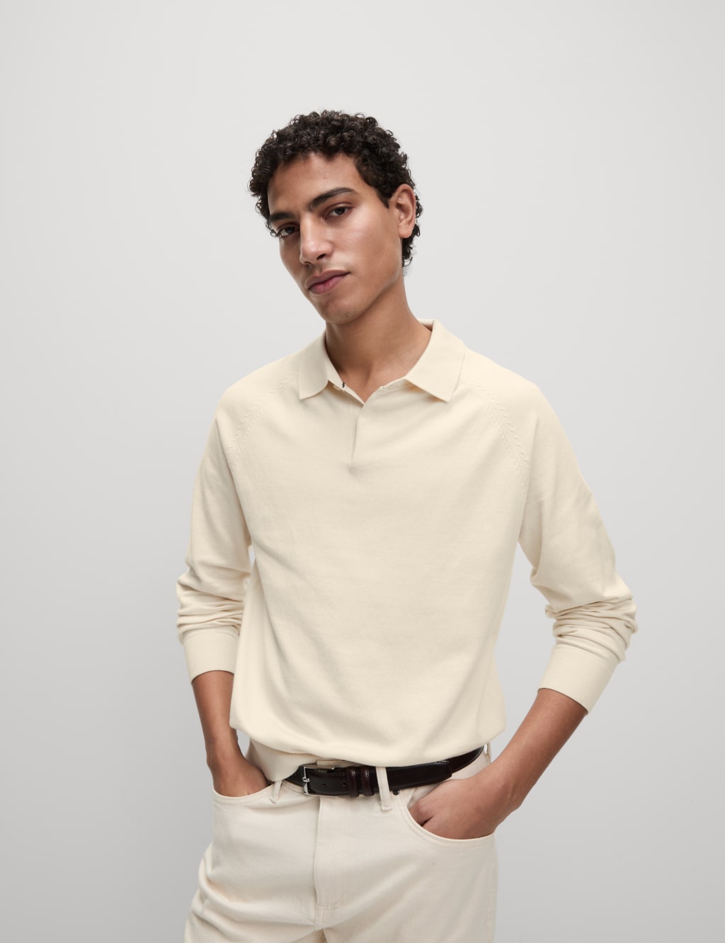 Cotton Rich Knitted Polo Shirt