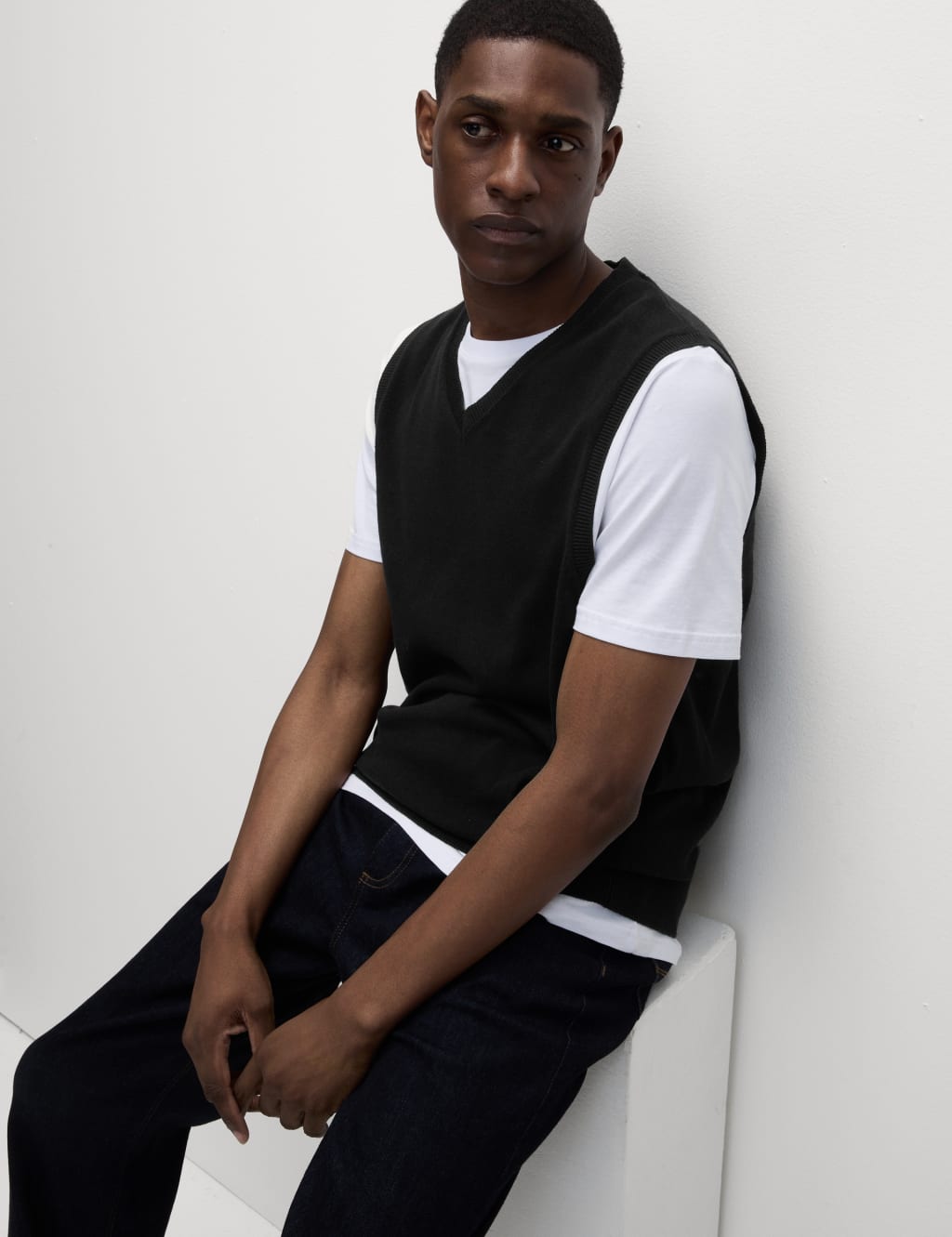 M&s mens sleeveless pullovers top
