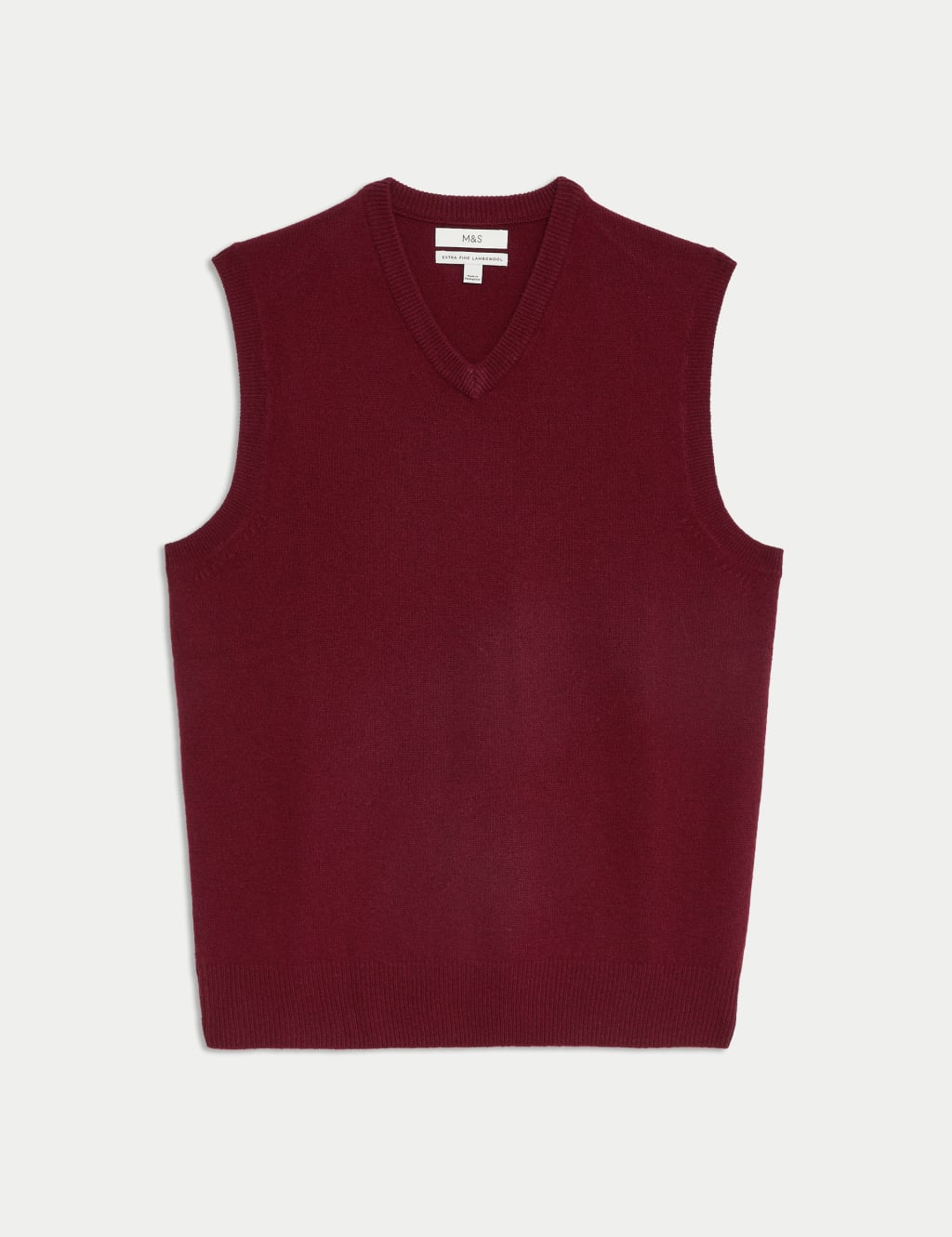 Pure Extra Fine Lambswool Sleeveless Jumper