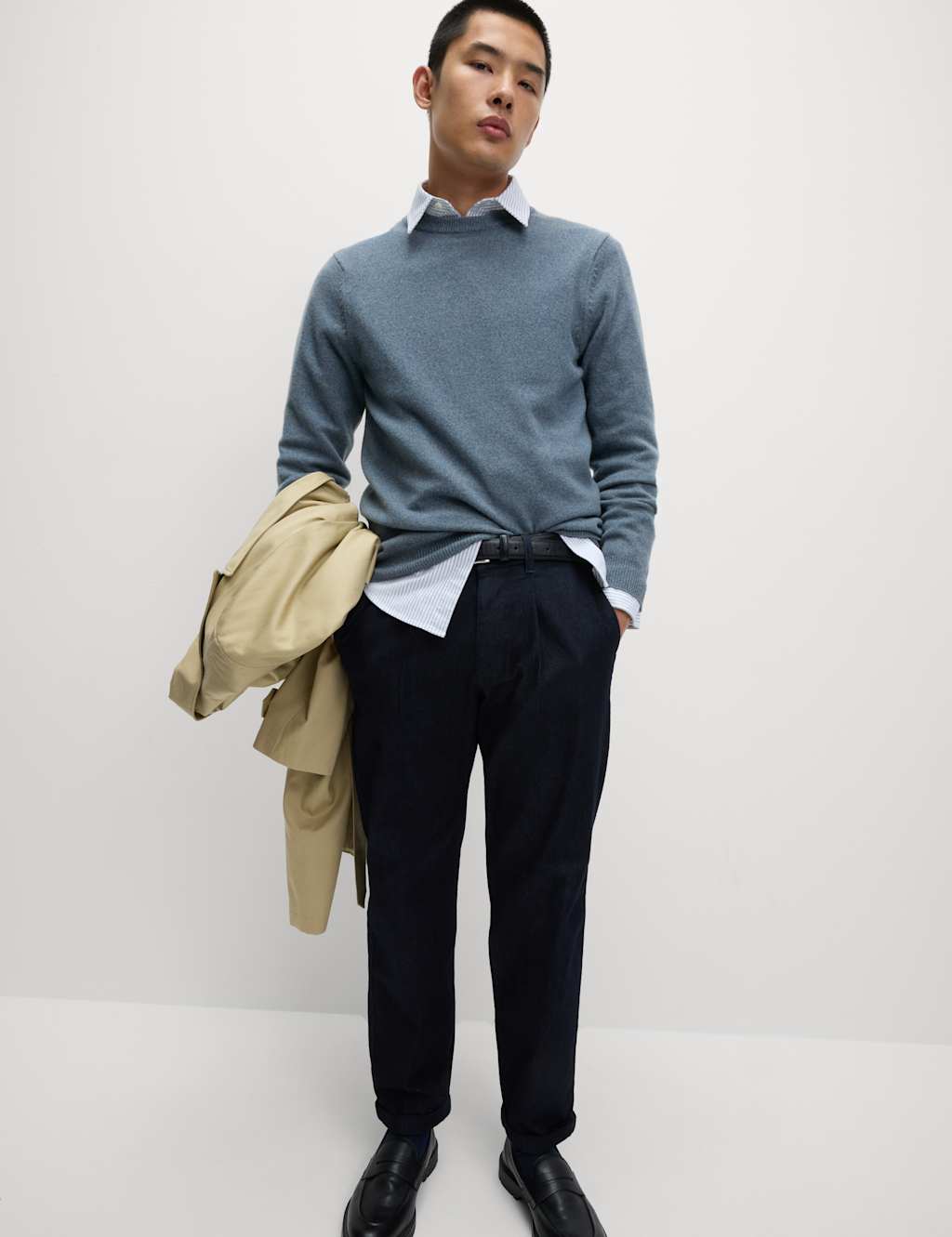 Pure Extra Fine Lambswool Crew Neck Jumper