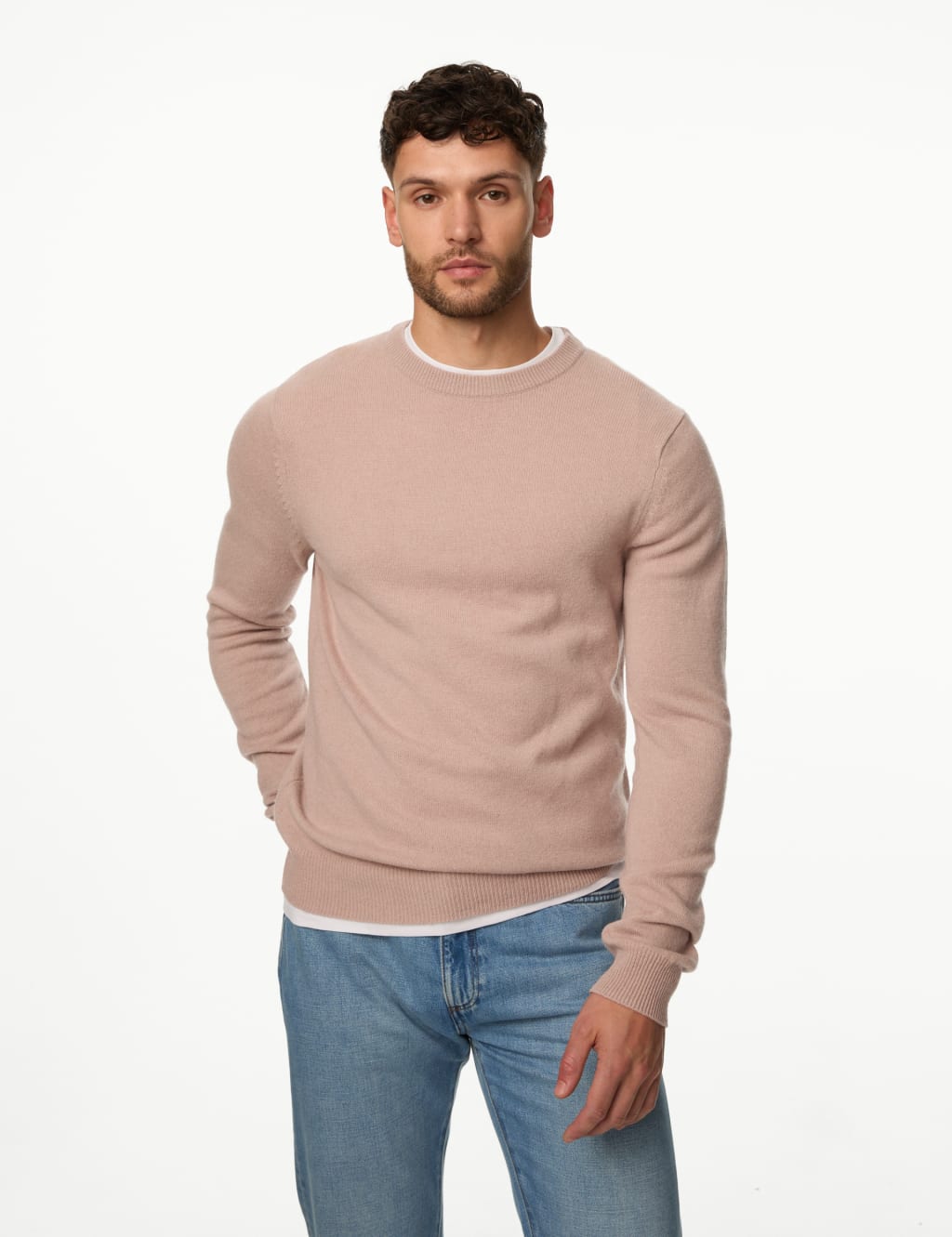 Mens pink jumper best sale