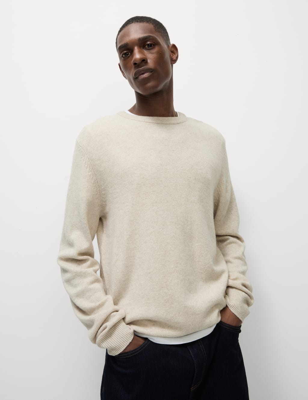 Men s Cream Jumpers at M S