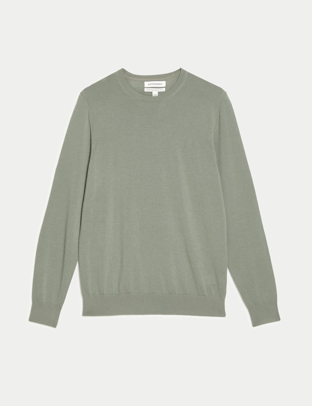 Pure Extra Fine Merino Wool Crew Neck Jumper