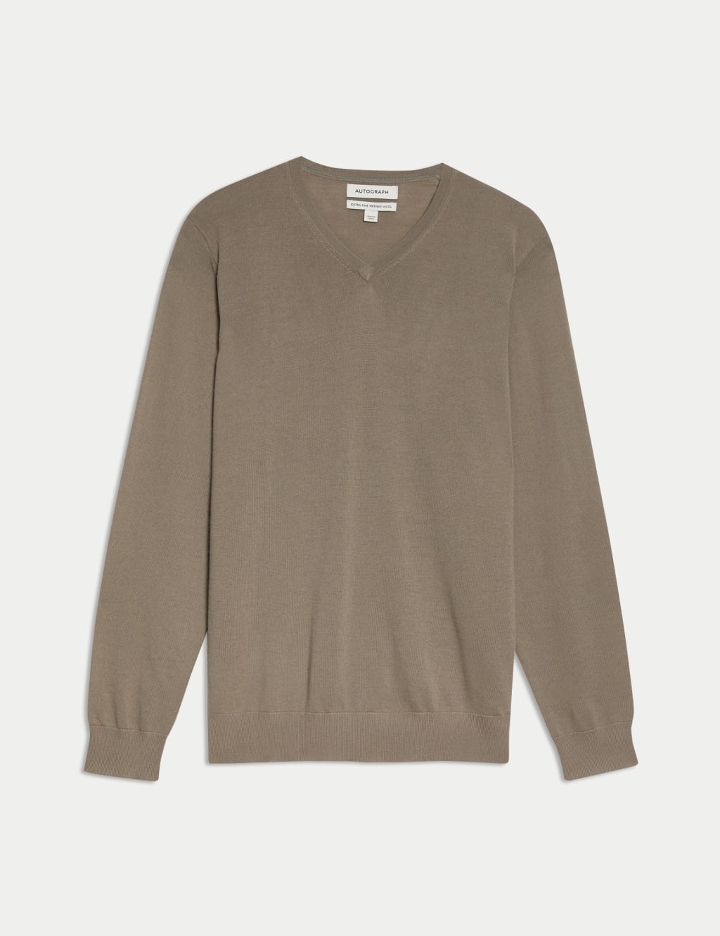 Pure Extra Fine Merino Wool V-Neck Jumper
