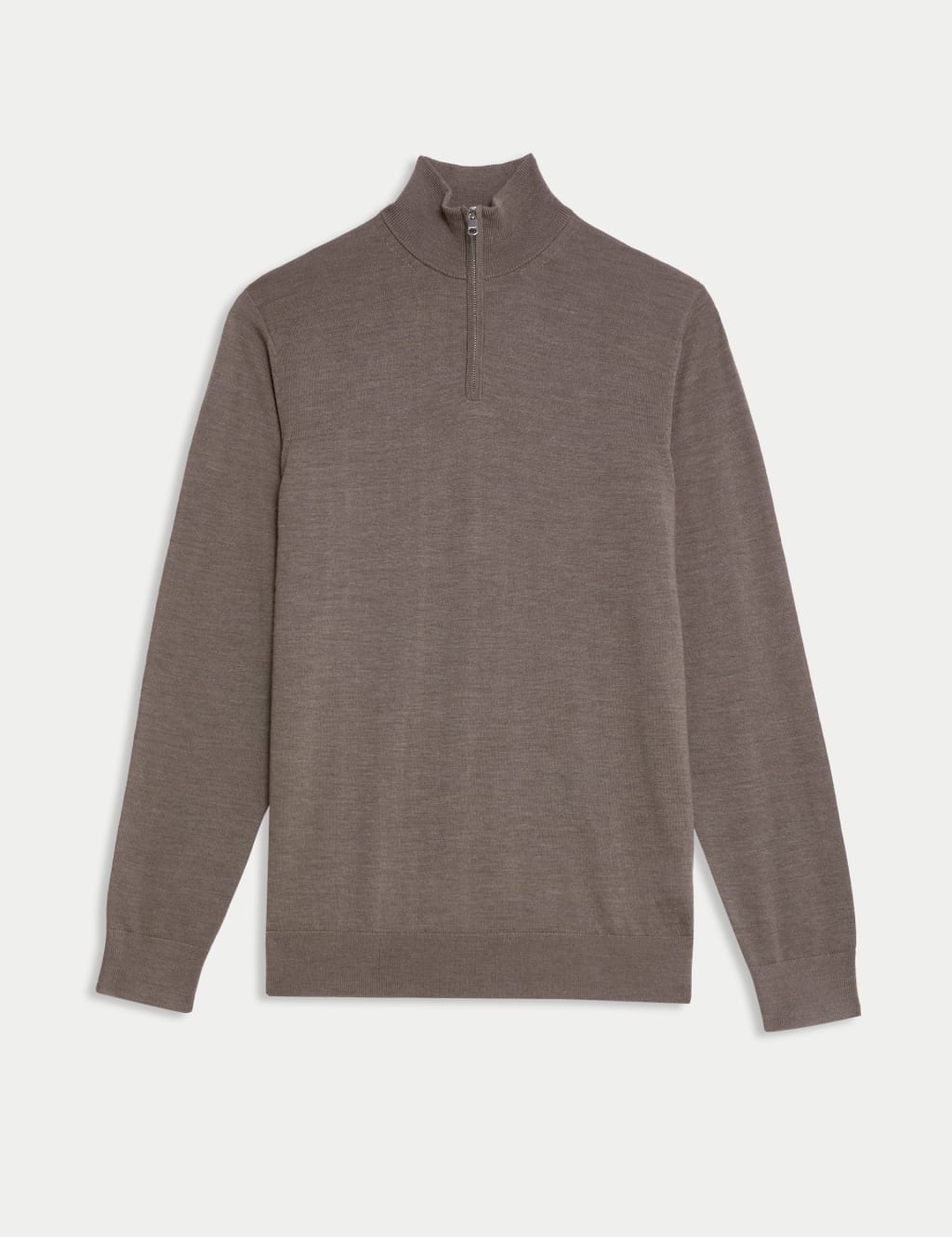 Pure Extra Fine Merino Wool Half Zip Jumper