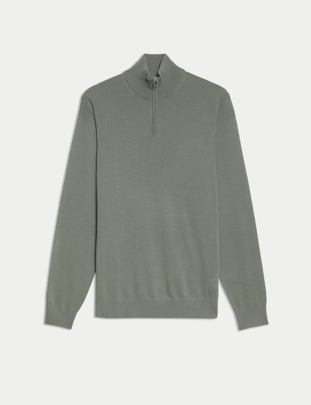 Pure Extra Fine Merino Wool Half Zip Jumper