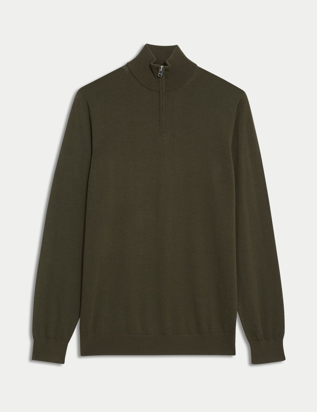 Pure Extra Fine Merino Wool Half Zip Jumper