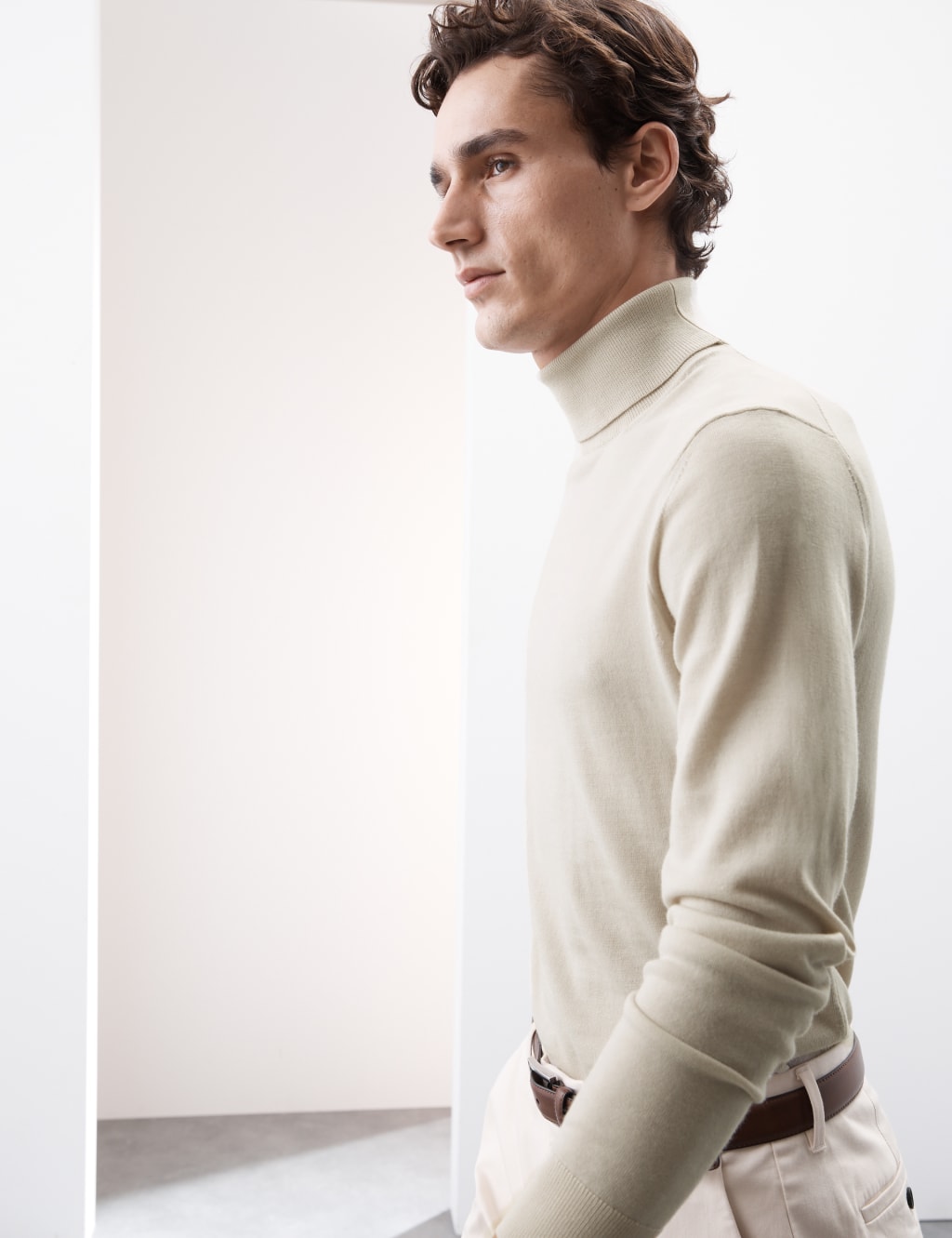 Marks and spencer men's polo neck jumpers top
