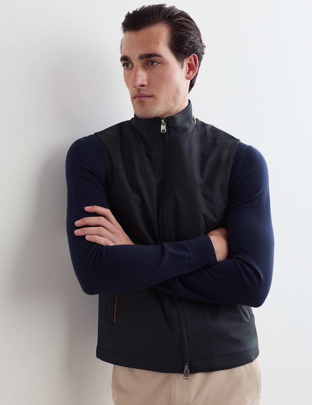 Jaeger Men's Gilet - M - Navy - By M&S
