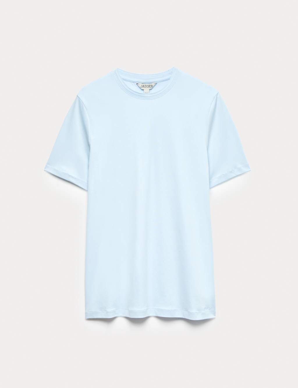 Jaeger Men's Pure Cotton T-Shirt - M - Light Blue - By M&S
