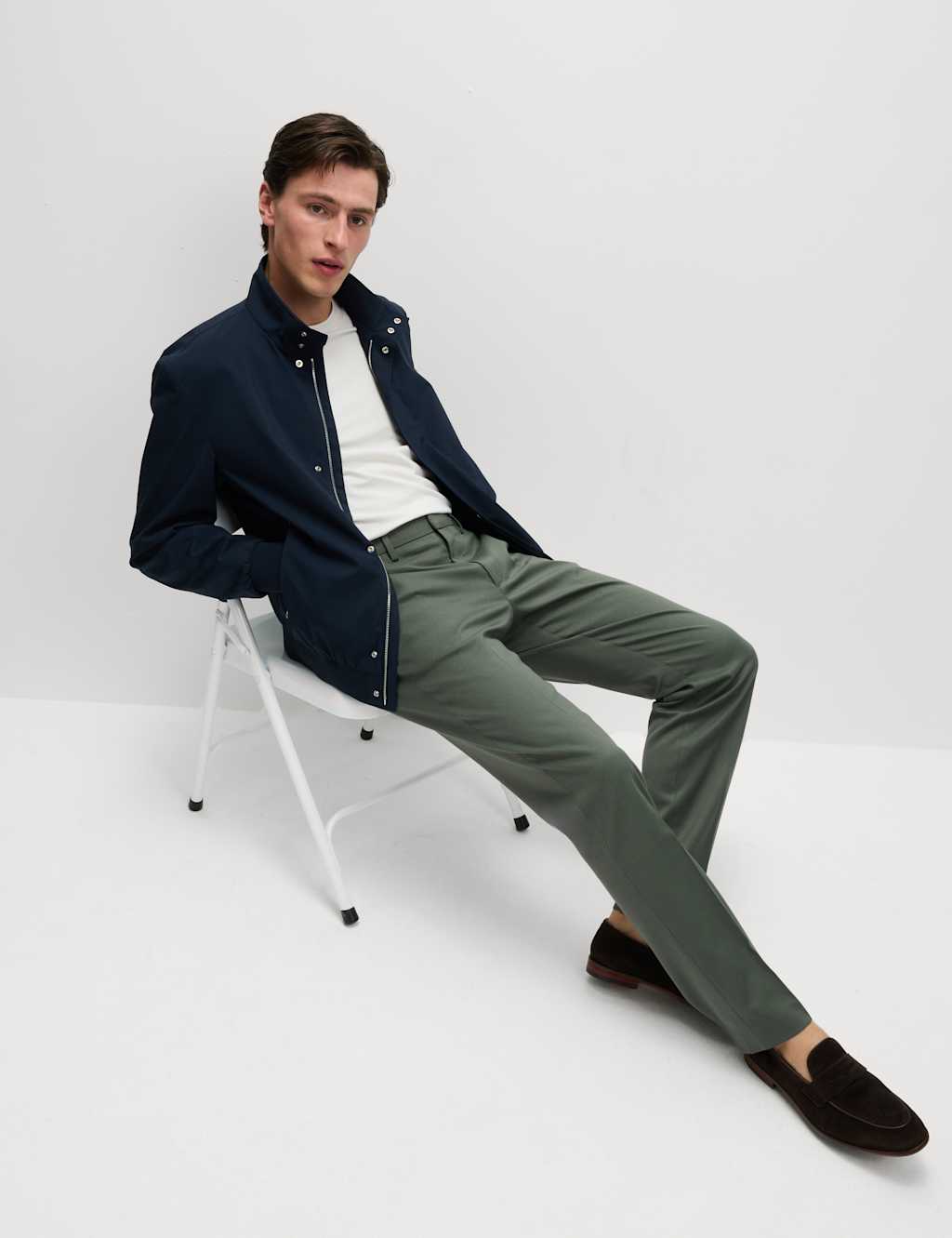 Regular Fit Smart Stretch Trousers