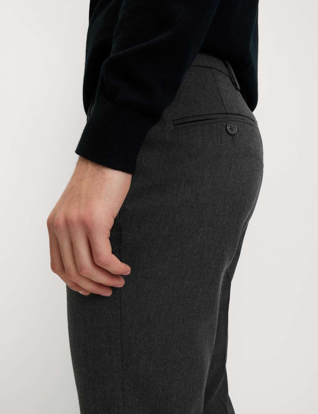 Slim Fit Stretch Smart Trousers