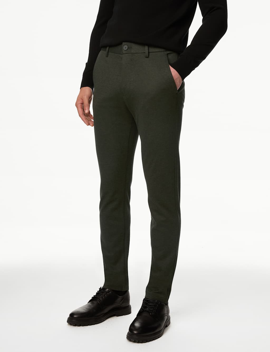 Slim Fit Stretch Ponte Chinos