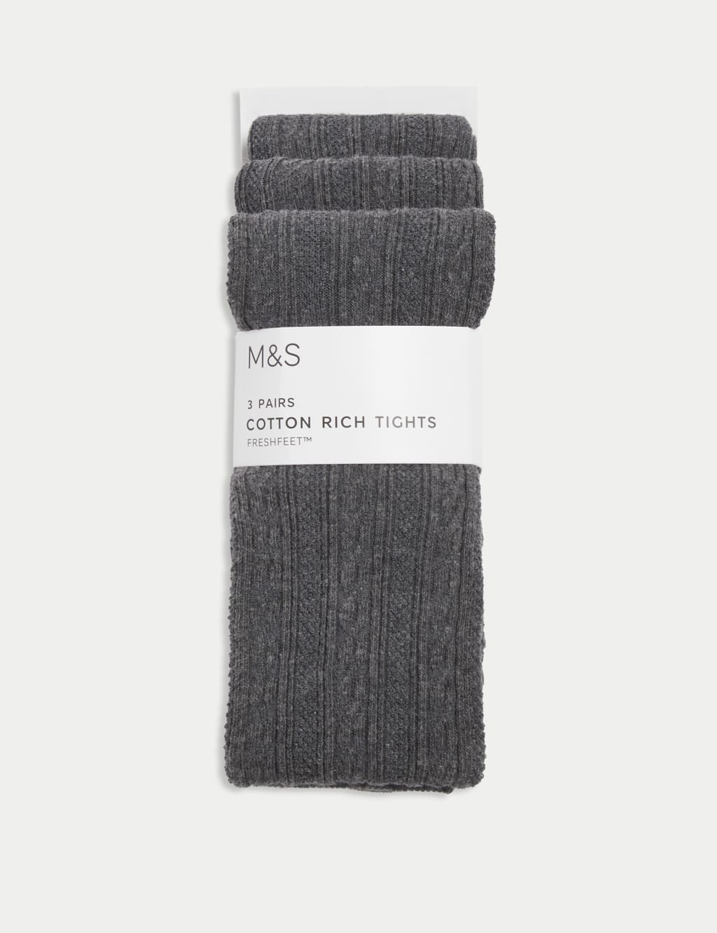 3pk of Cable Knit Tights 2 16 Yrs
