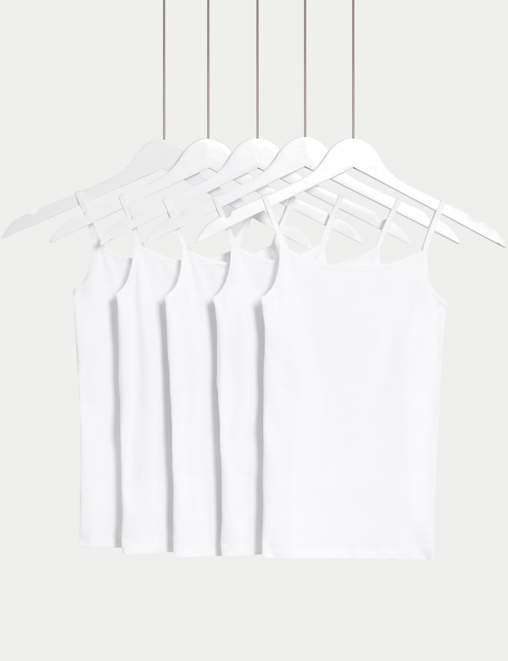 5pk Cotton with Stretch Camis (5-14 Years)