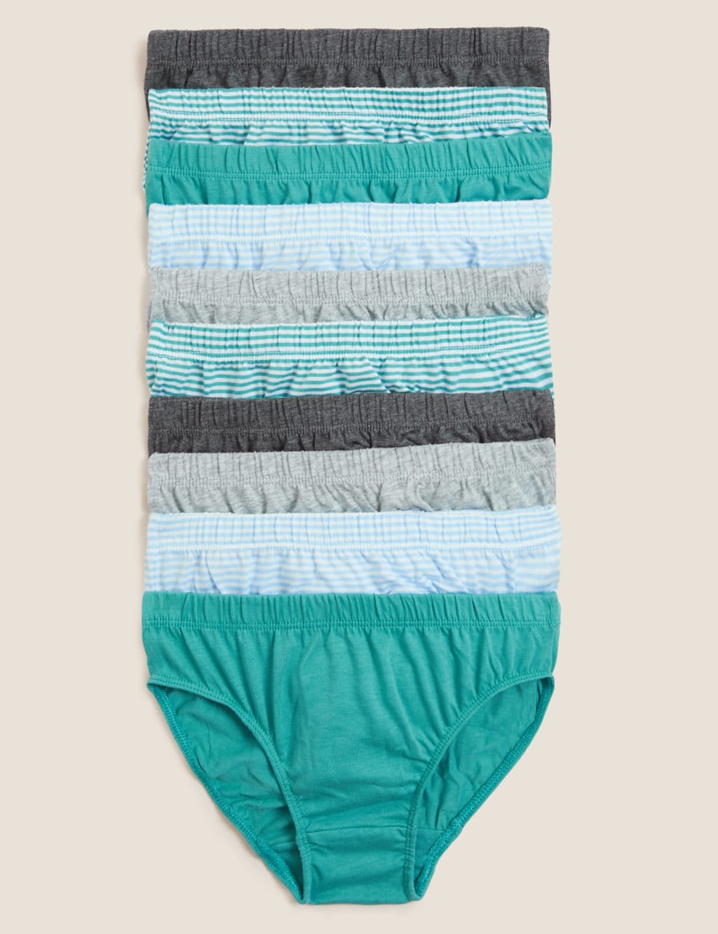 10pk Pure Cotton Briefs (2-16 Yrs)