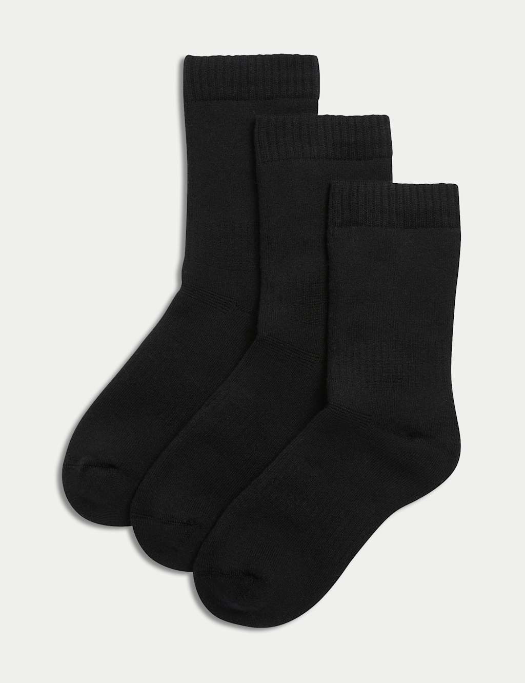 3pk Cotton Blend Thermal Socks (7-10 Yrs)