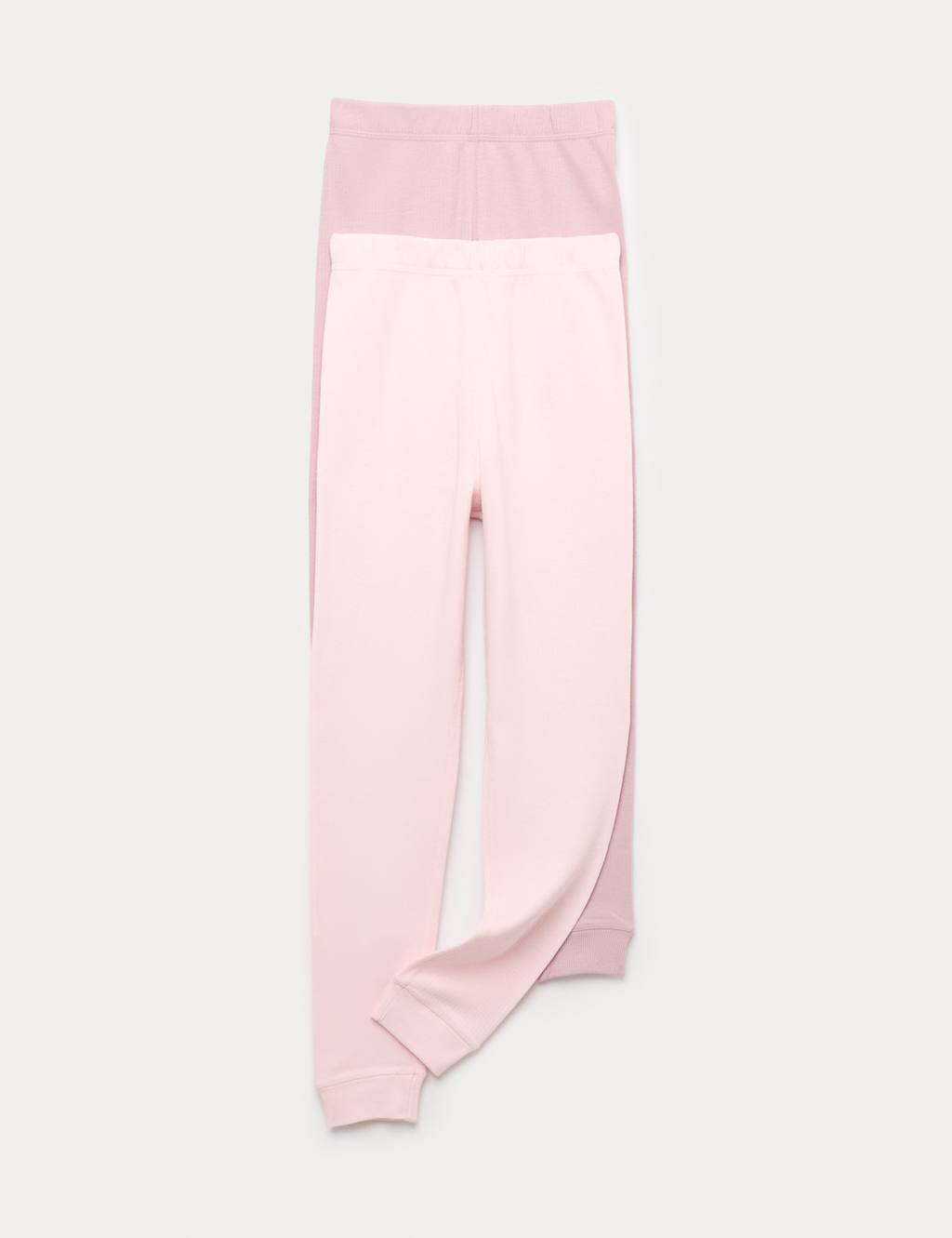 M&S 2 Pack Thermal Leggings (2-14 Yrs) Pink Mix