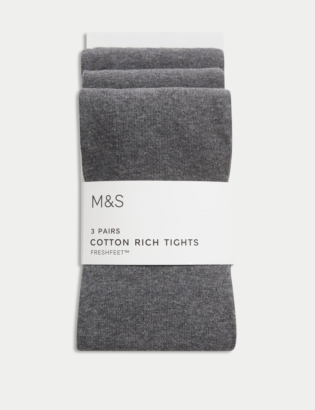 3pk Cotton School Tights (2-16 Yrs)