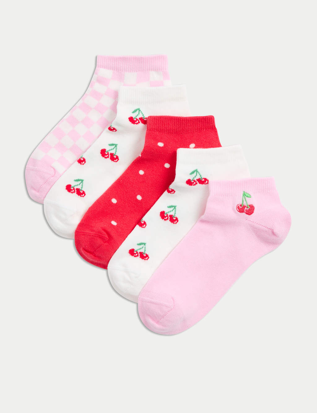 5pk Cotton Rich Cherry Trainer Liners