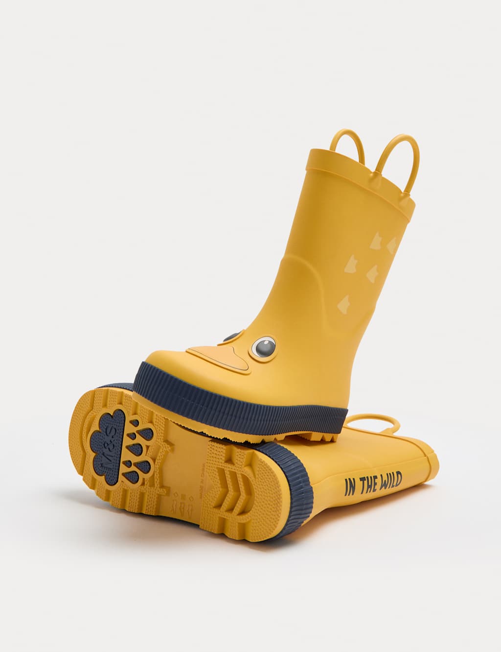 M&S x Binky Duck Wellies (4 Small - 2 Large) Yellow Mix