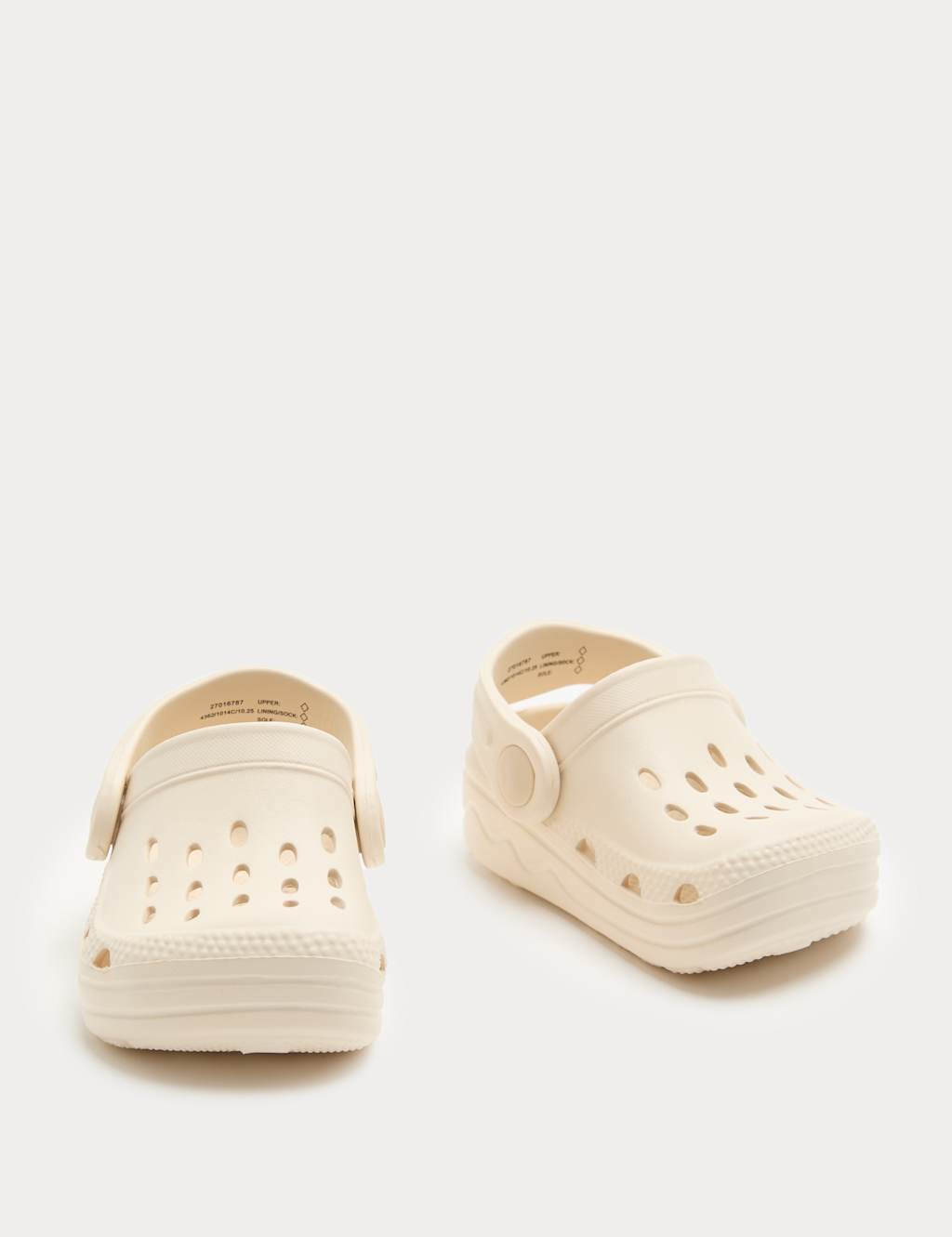 M&S Kids Mini Me Plain Clogs (3-4 Small) - 4 - Stone