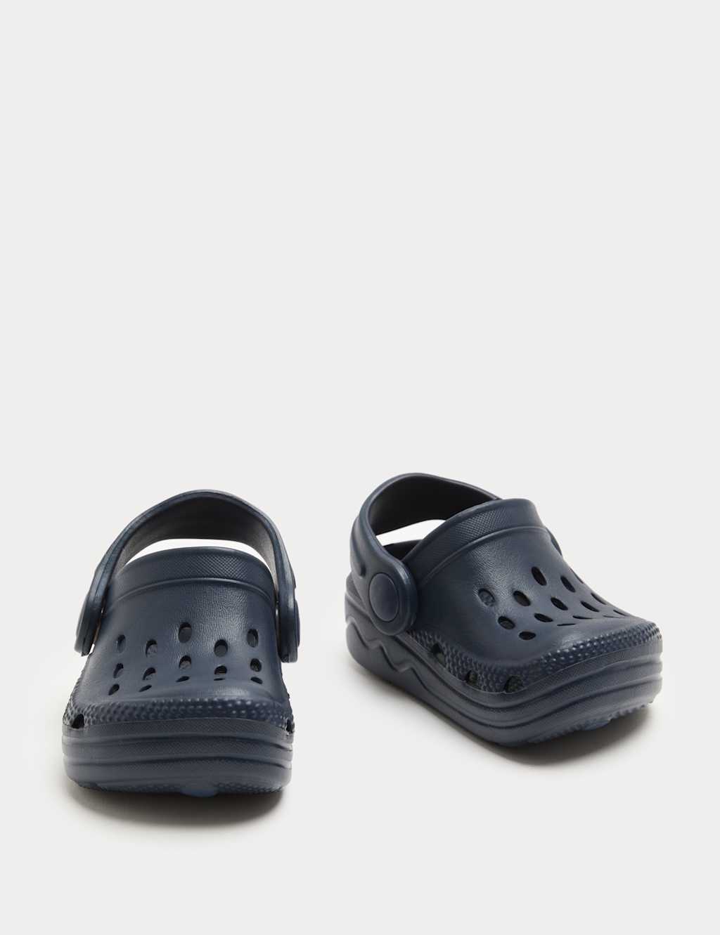 M&S Kids Mini Me Plain Clogs (3-4 Small) - 4 - Indigo