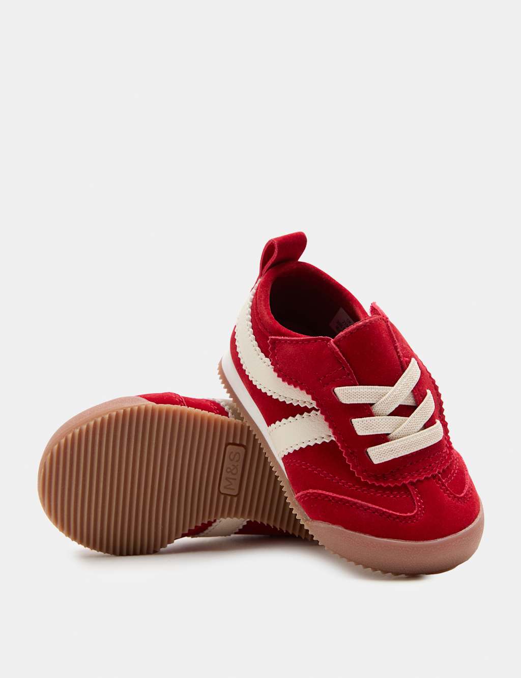 M&S Baby First Walker Flatsole Trainers (3 Small-4 Small) - 4 - Red