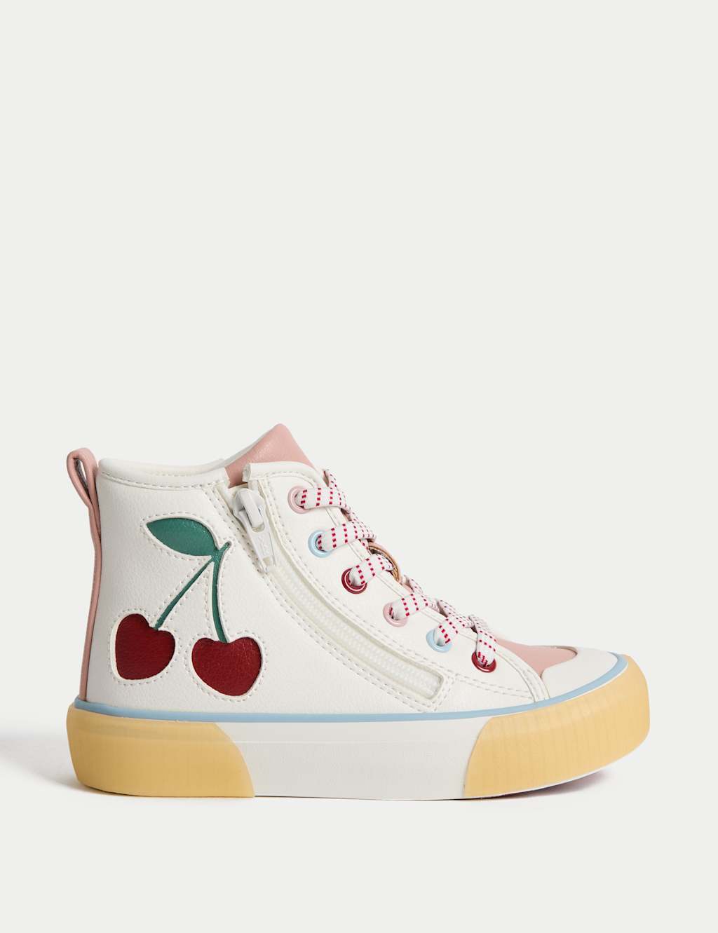 Kids' Cherry High Tops Trainers (4 Small - 2 Large)