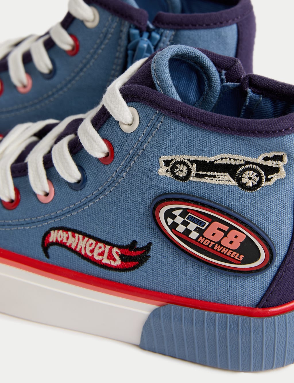 Kids' Hot Wheels™ High Top Trainers (4 Small - 2 Large)