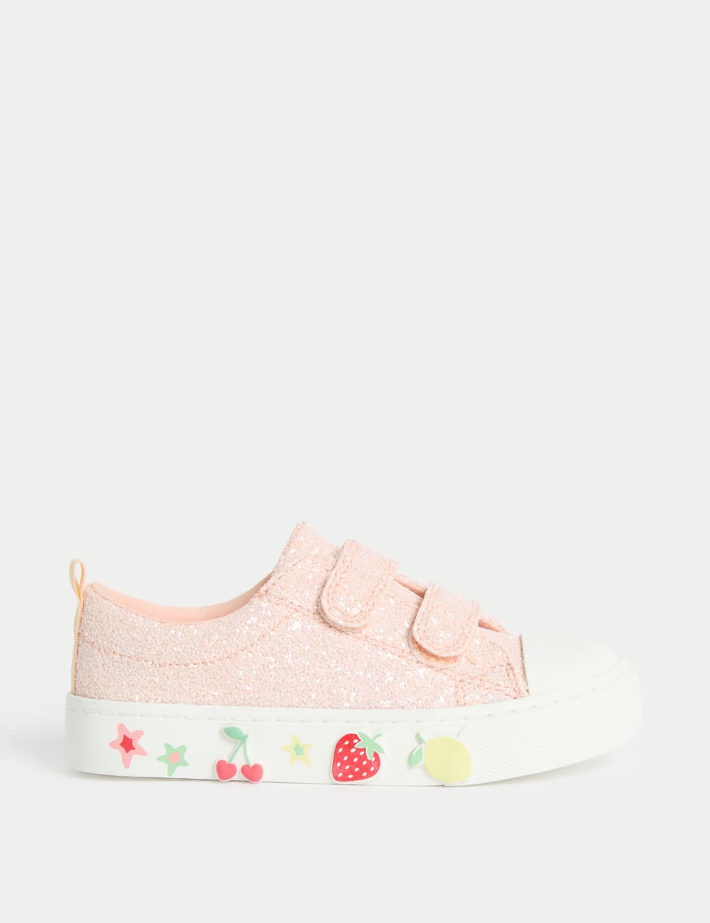 Kids' Glitter Riptape Trainers (4 Small - 2 Large)