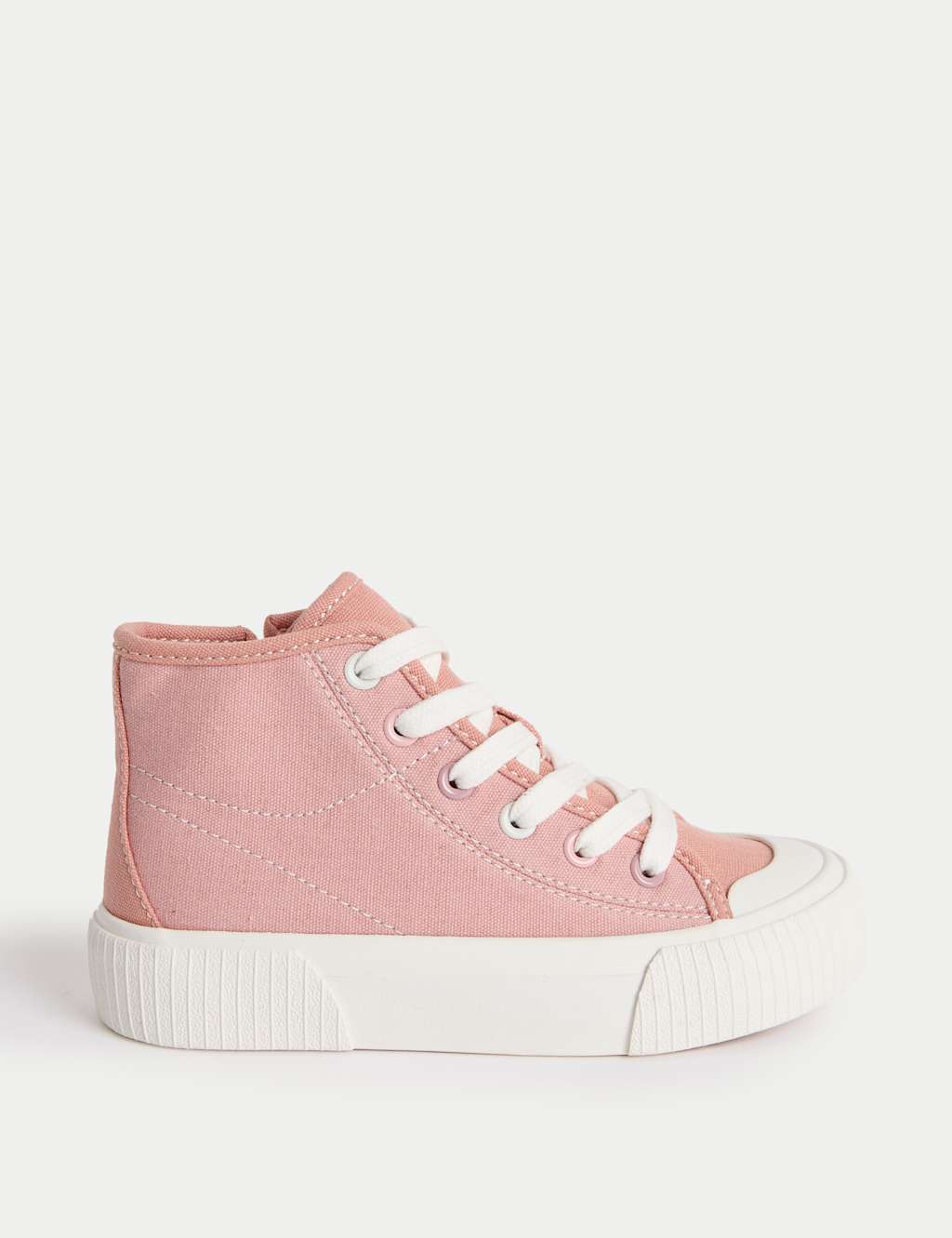 Kids' Canvas Freshfeet™ High Top Trainers (4 Small - 7 Large)