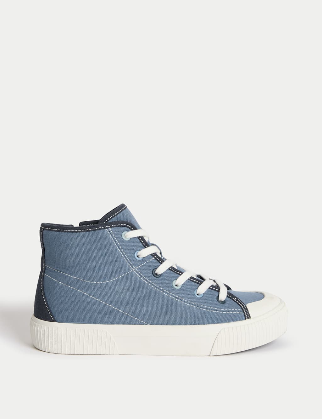 Kids' Canvas Freshfeet™ High Top Trainers (4 Small - 7 Large)