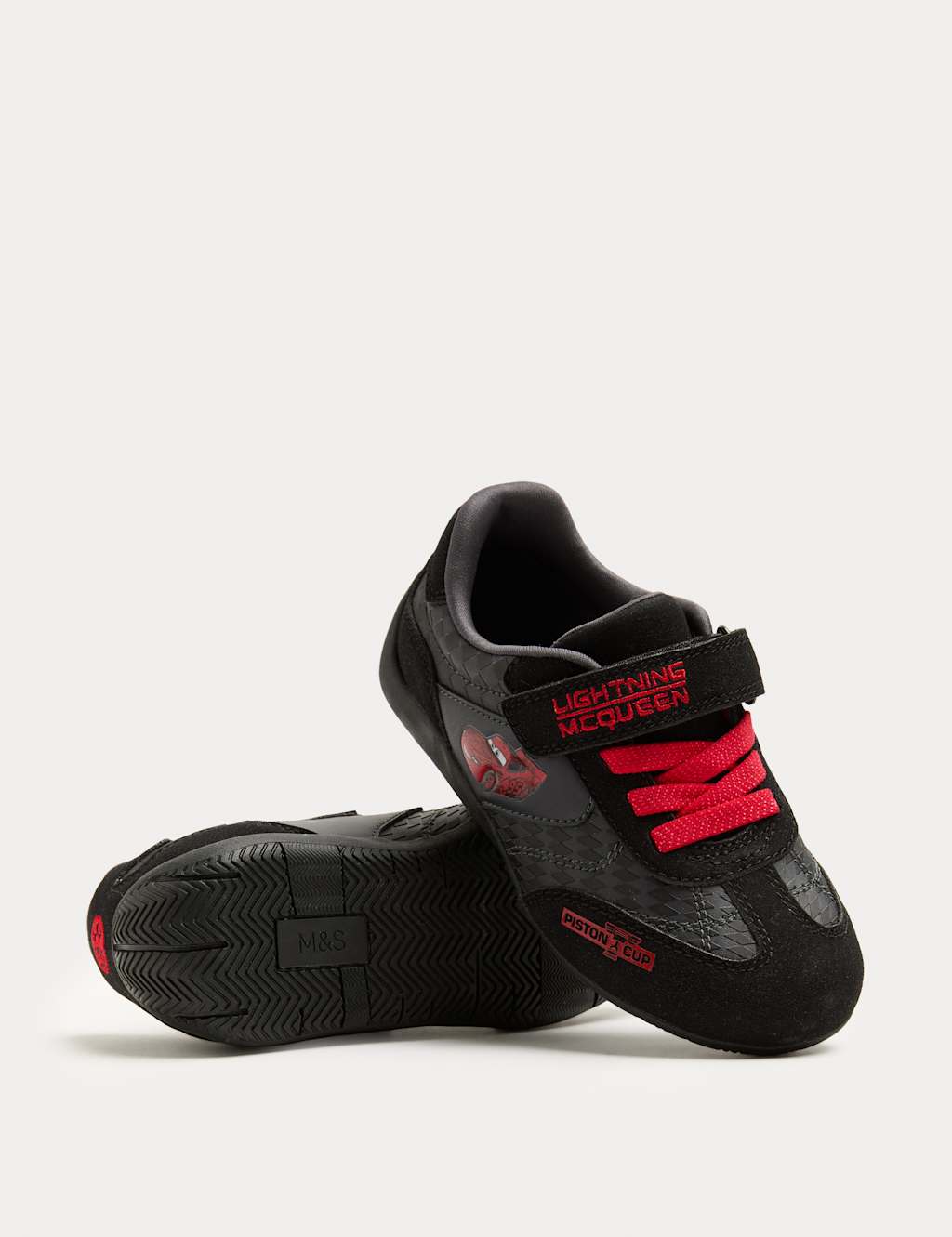 M&S Boys Disney Cars Trainers (4 Small - 13 Small) - Black Mix