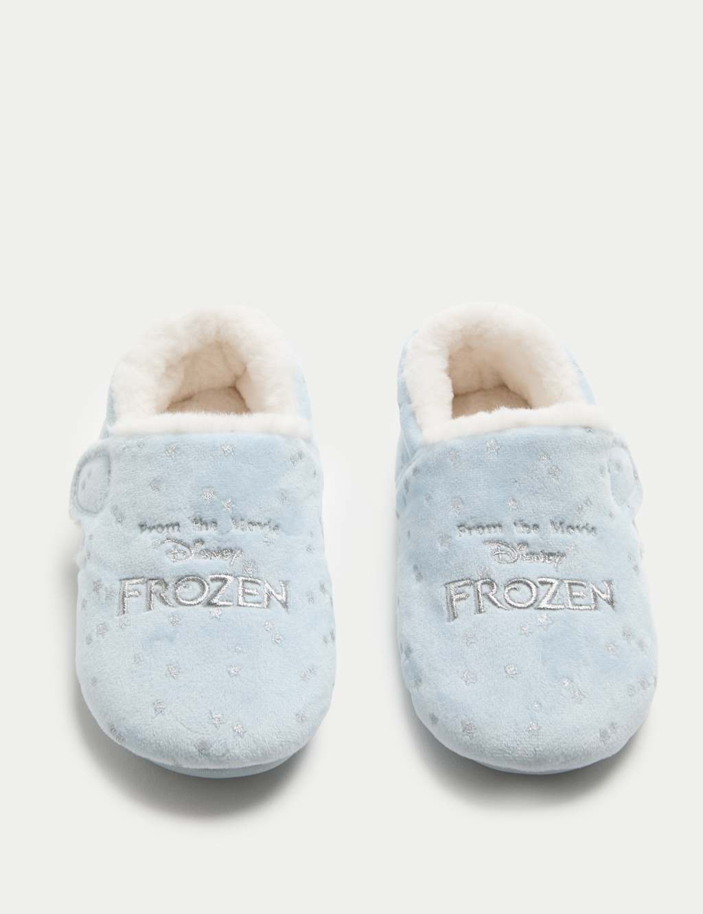 M&S Kids' Disney Frozen Riptape Slippers (4 Small - 13 Small) Blue Mix