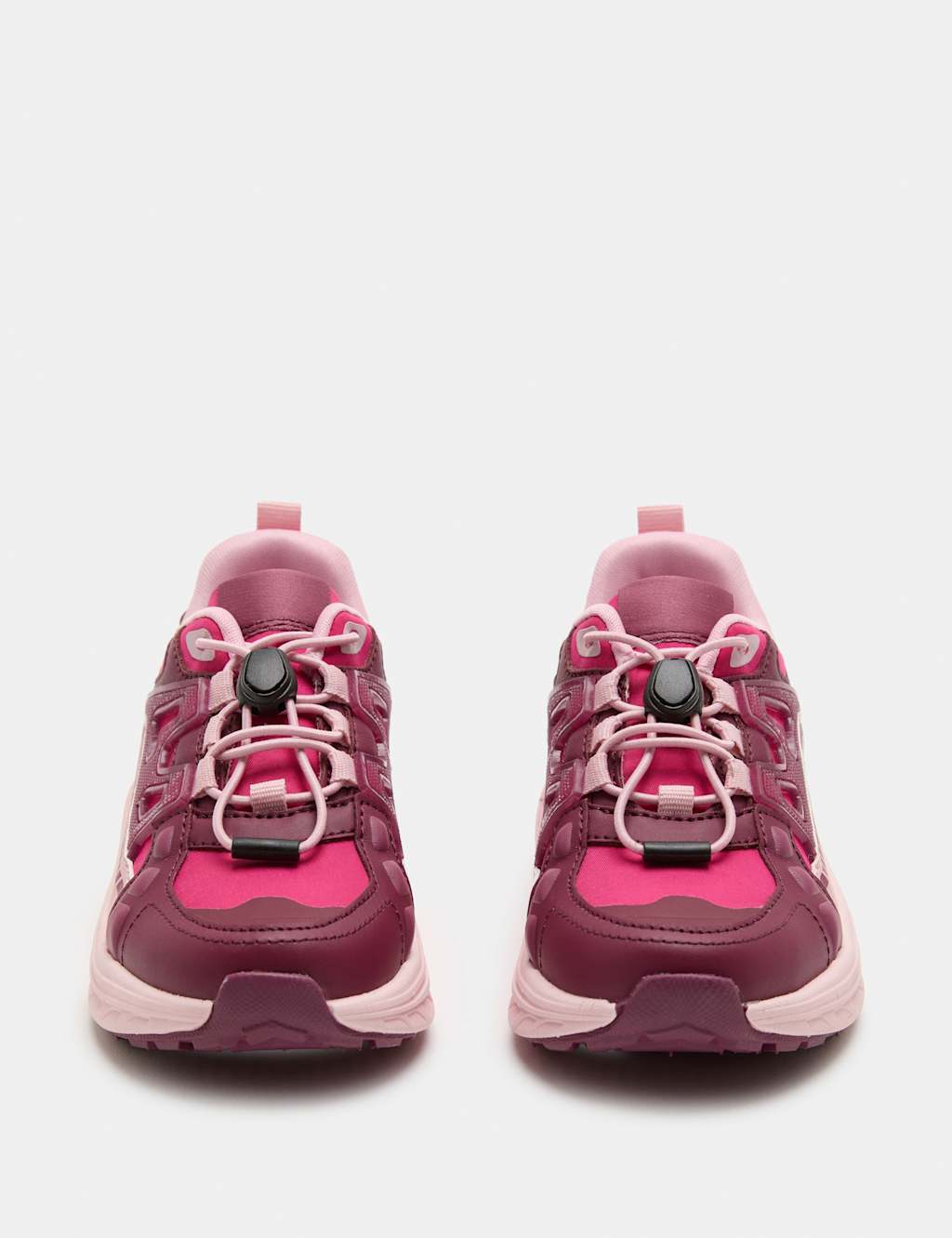 M&S Girls Freshfeet Toggle Trainers (4 Small - 2 Large) - 5 - Pink Mix