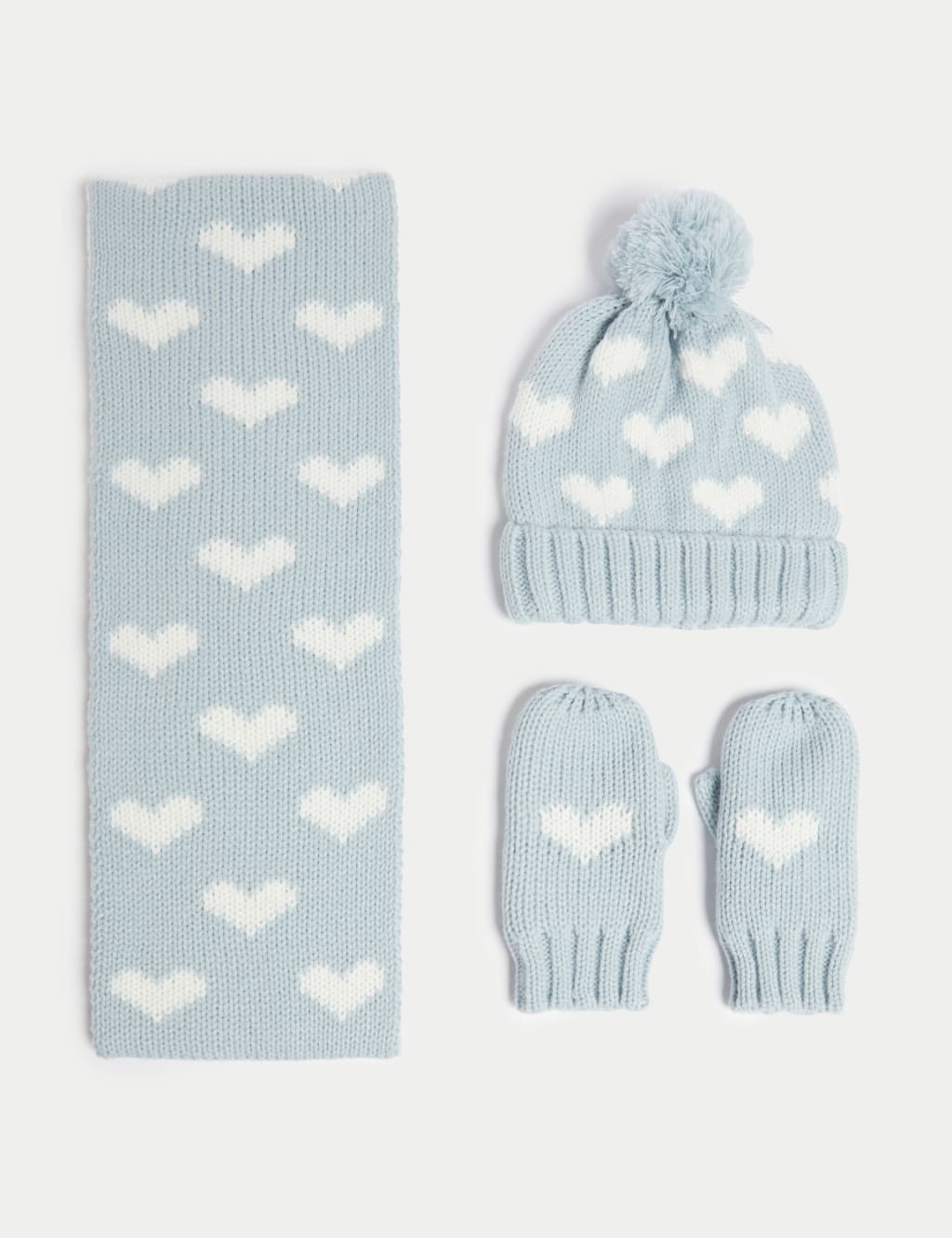 Girls hat scarf and mittens outlet