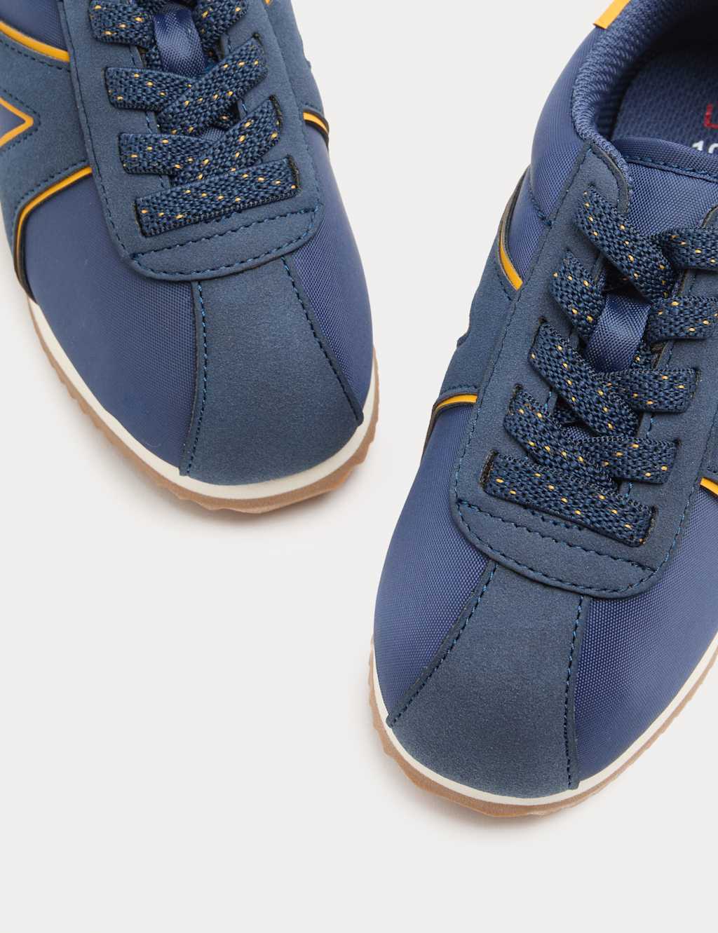 M&S Kids Retro Trainers (4 Small-7 Large) - 10 - Navy Mix