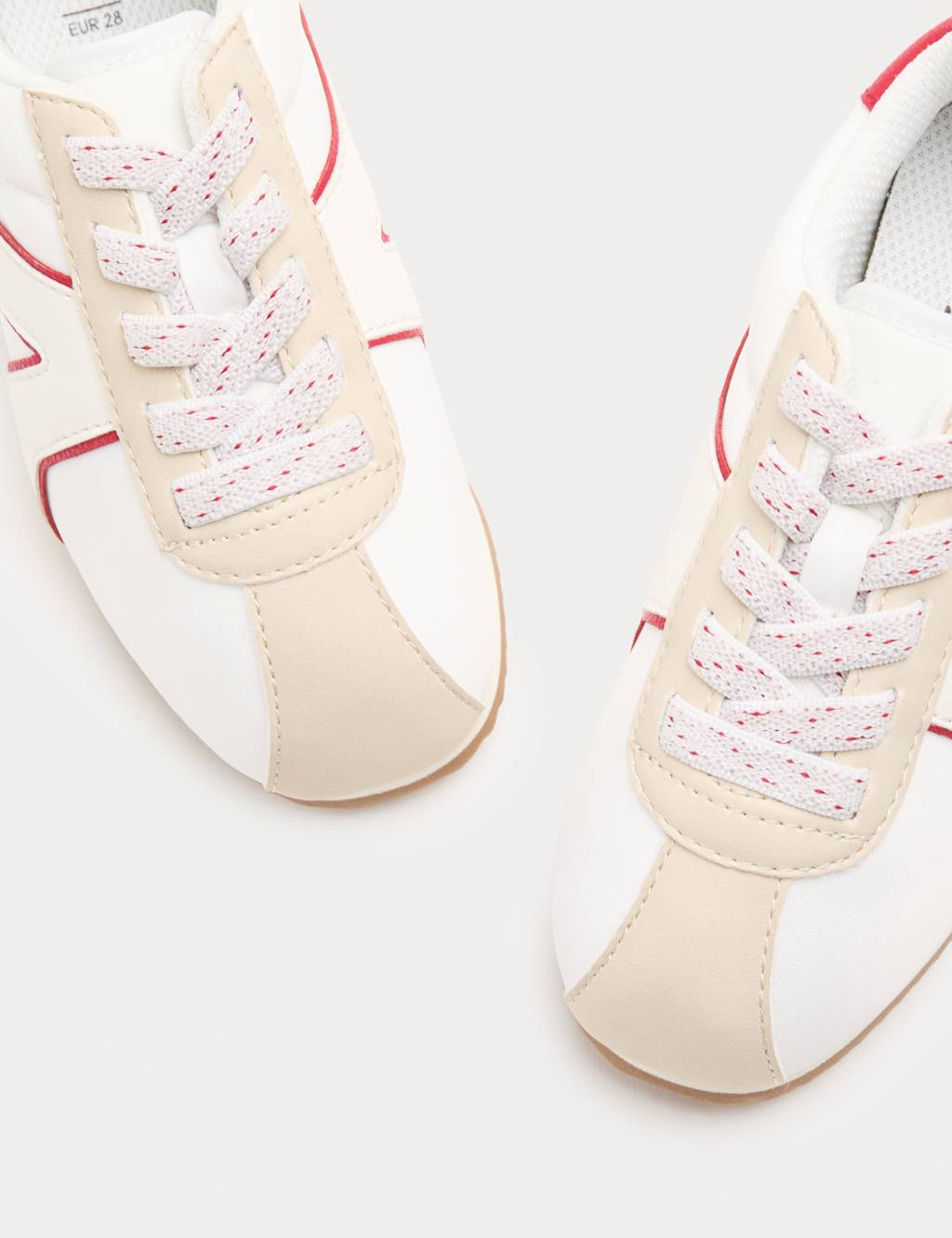 M&S Kids Retro Trainers (4 Small-7 Large) - 3 - White Mix