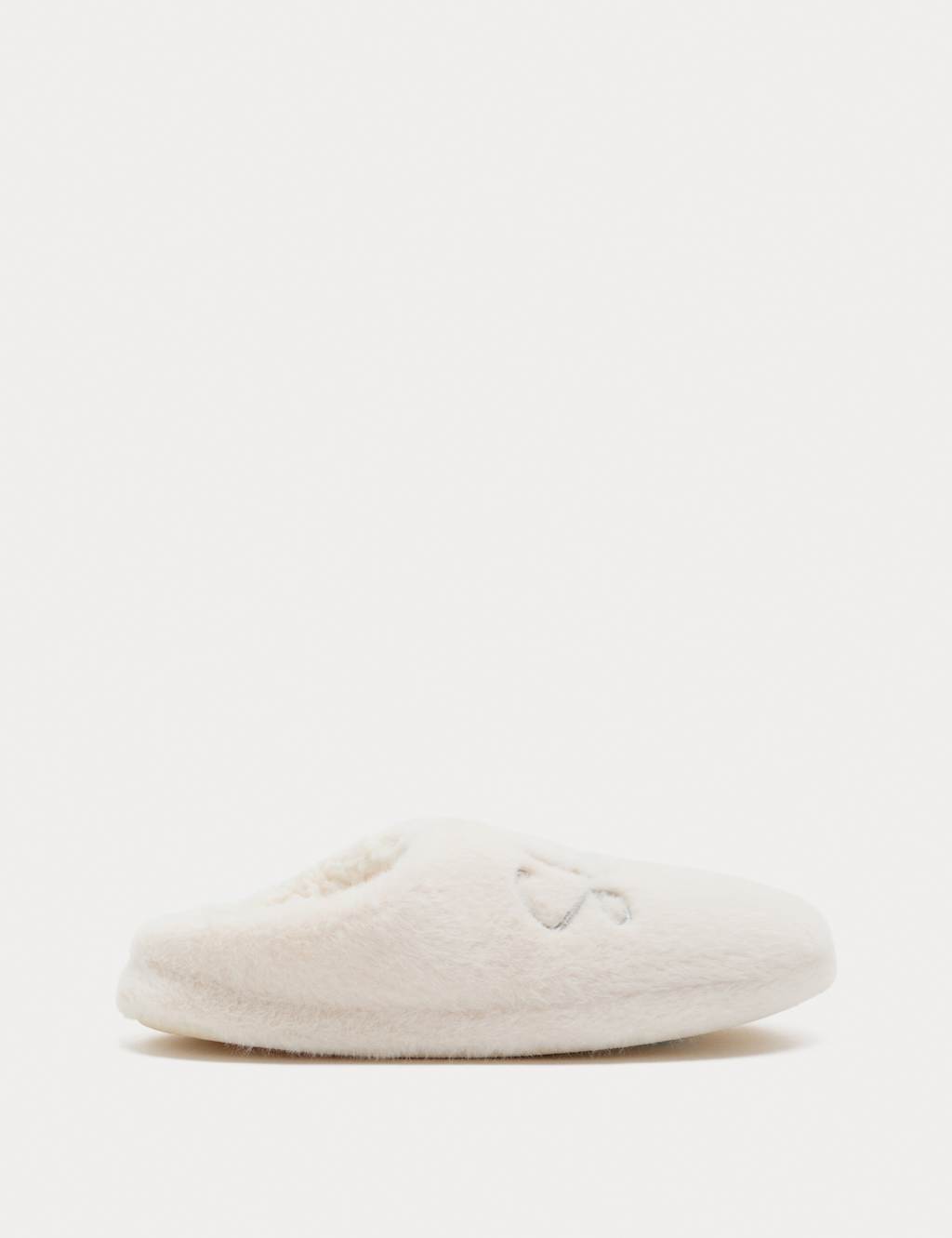 M&S Kids' Sleigh Queen Slippers (1 Large - 6 Large) Cream Mix